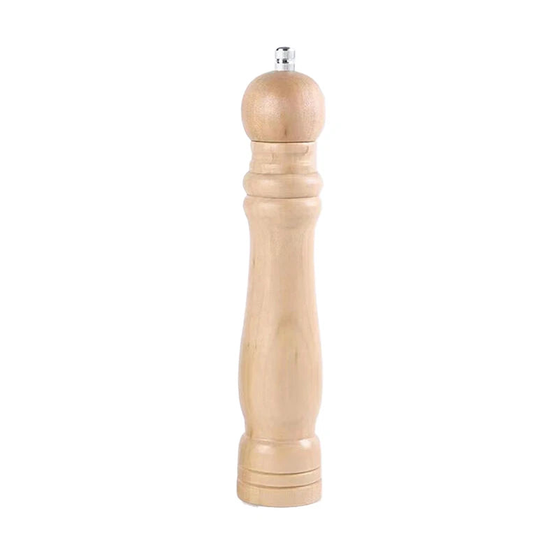 Wooden Pepper & Salt Mill Ceramic Grinder – 6/8/10 Inch