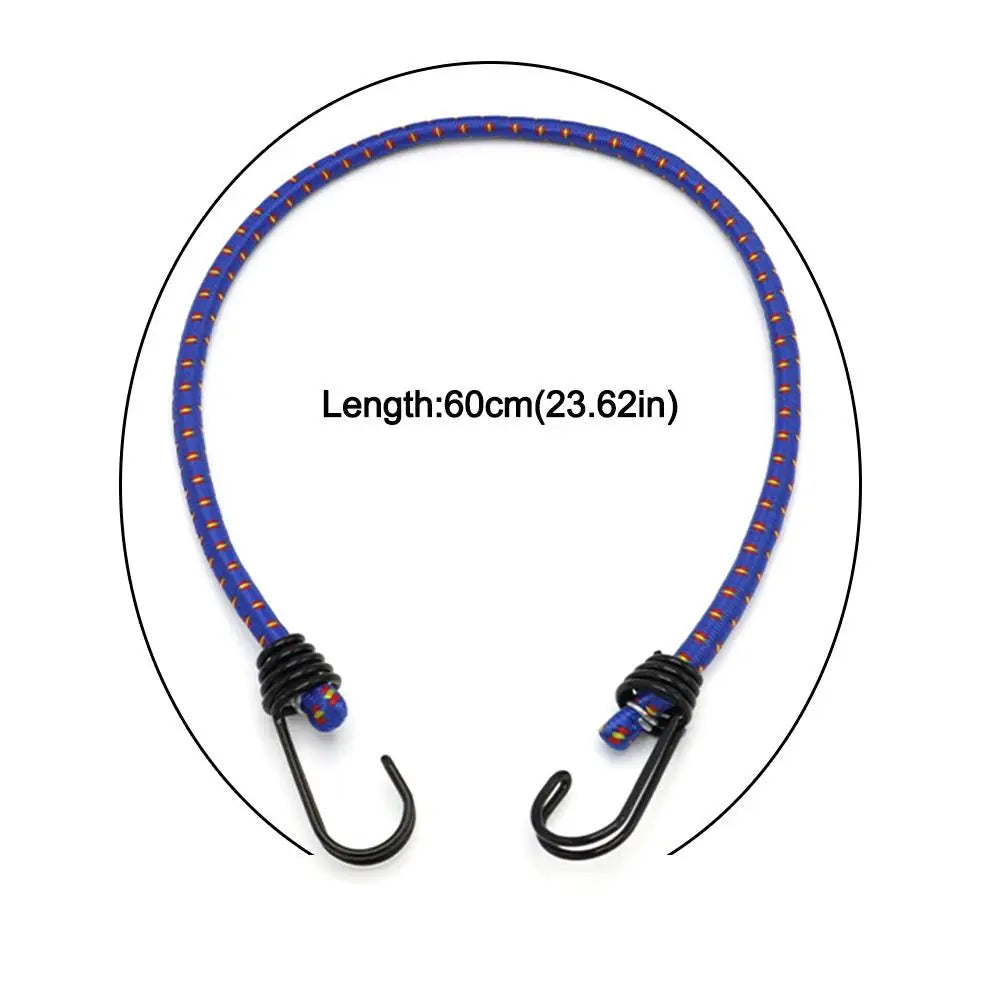 Heavy Duty Bungee Cords 60cm with Steel Hooks – Multi-Color