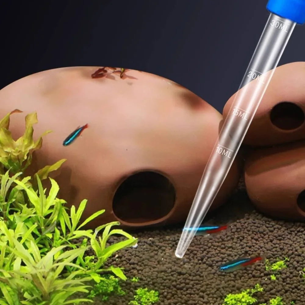 Aquarium Vacuum Cleaner Extended Straw Water Exchanger Tool