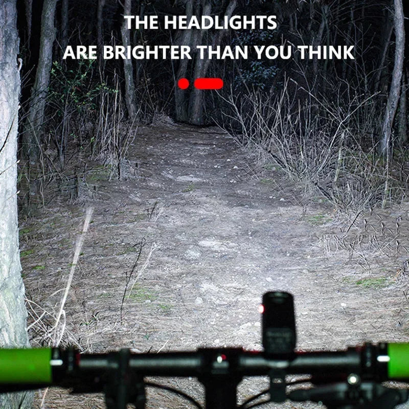 BUCKLOS T6 USB Rechargeable Bike LED Headlight 1000 Lumens Bicycle Headlight Nixie
