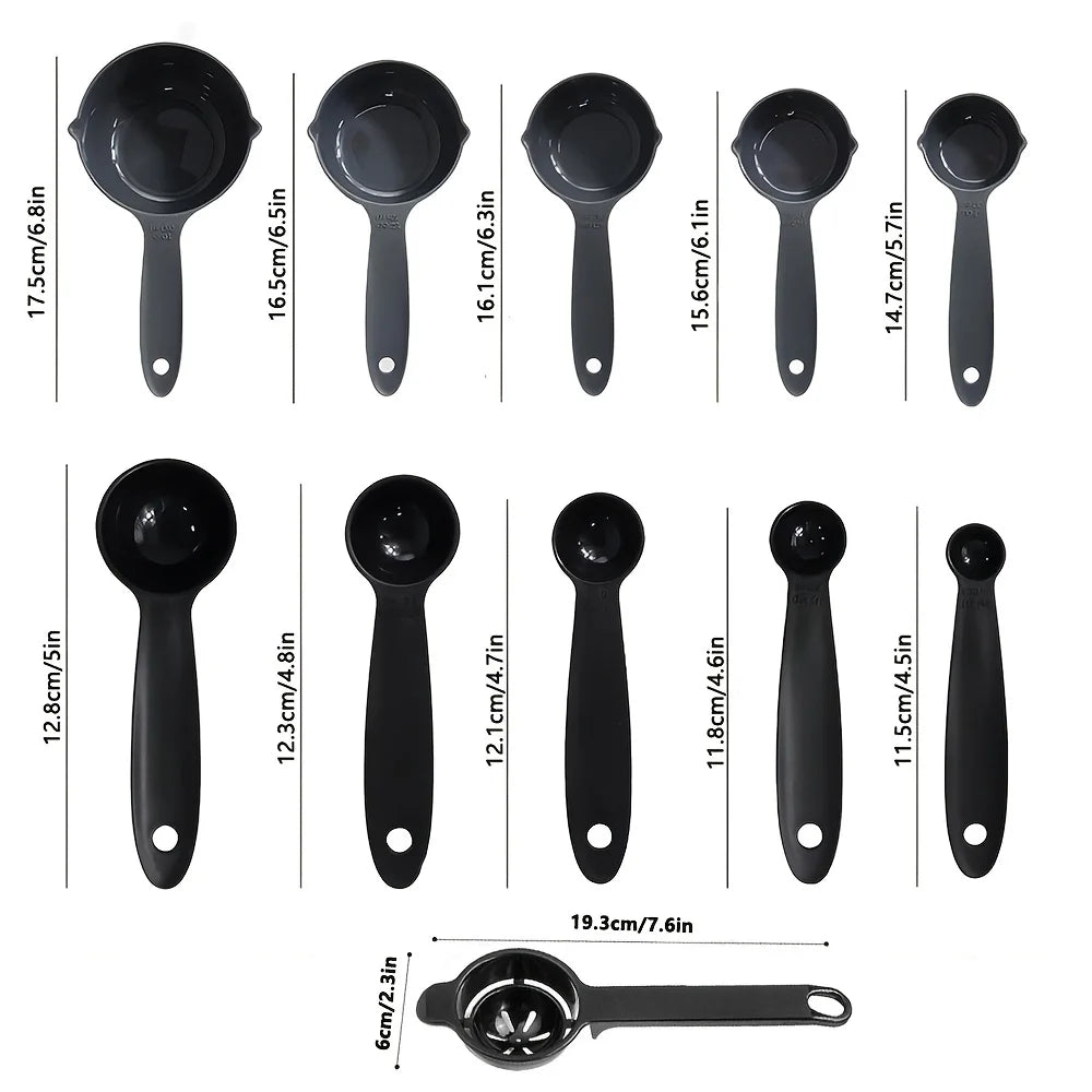 11-Piece Measuring Cup Set with Egg Yolk Separator | Kitchen