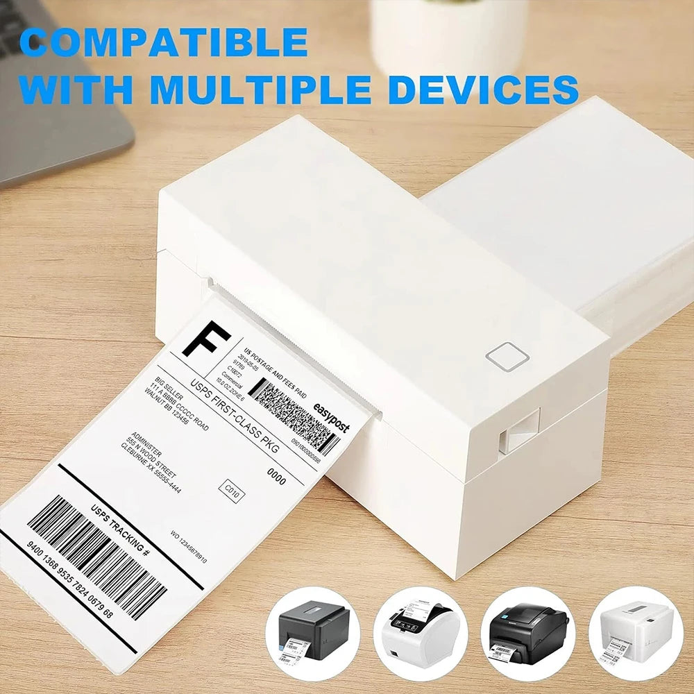 4x6 Thermal Shipping Labels 100x150mm Self-Adhesive 500 Sheets Thermal Shipping Labels Nixie