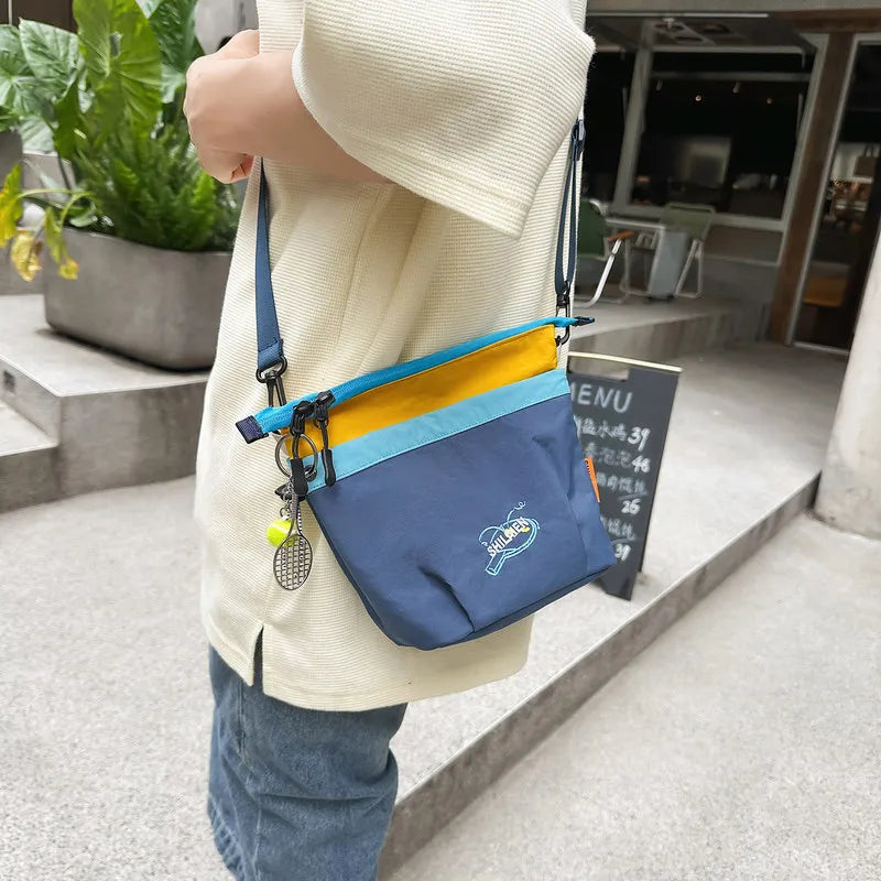 Two-Tone Nylon Crossbody Bag – Unisex Travel Shoulder Bag Crossbody Shoulder Bag Nixie