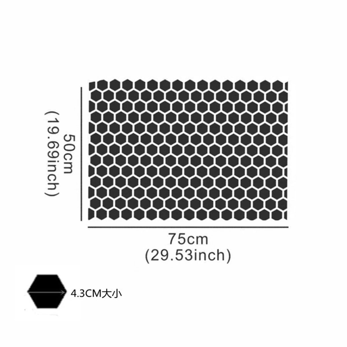 Honeycomb Vinyl Window Sticker – Car, Bike & Motorcycle Decal Vinyl Window Decal Nixie