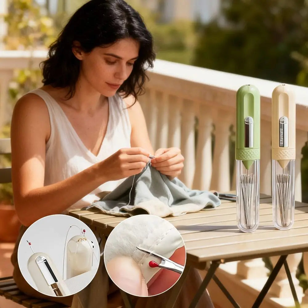 Double Head Needle Threader & Thread Remover for Embroidery