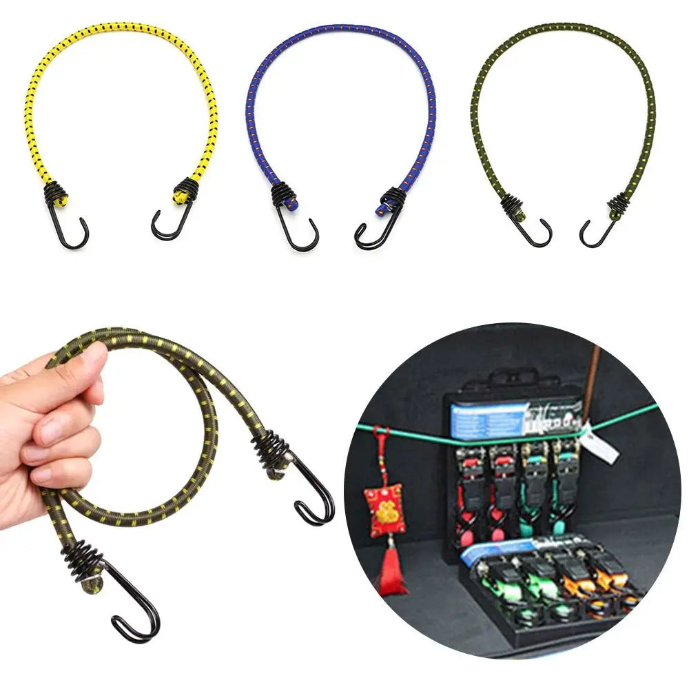 Heavy Duty Bungee Cords 60cm with Steel Hooks – Multi-Color