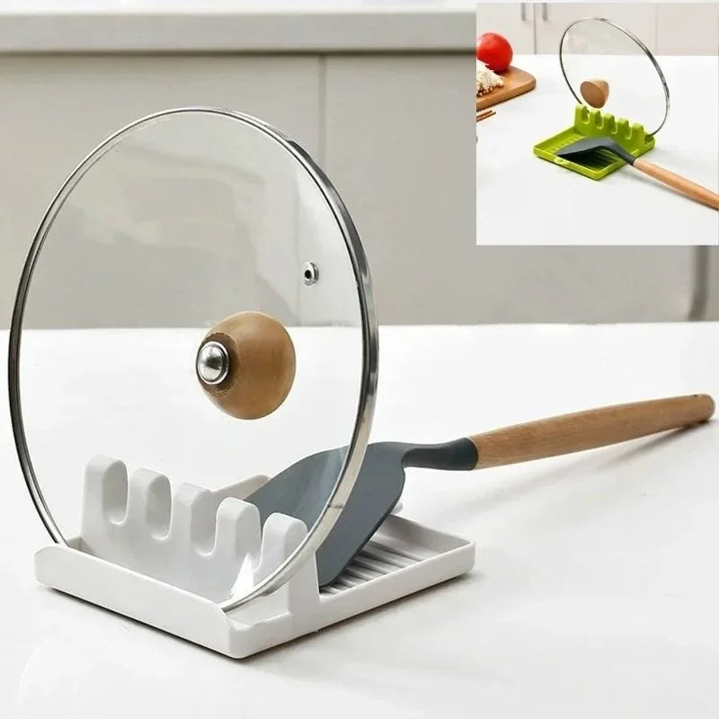 Pan Lid Holder & Spoon Rest – Kitchen Utensil Organizer Spoon Rest & Lid Holder Nixie