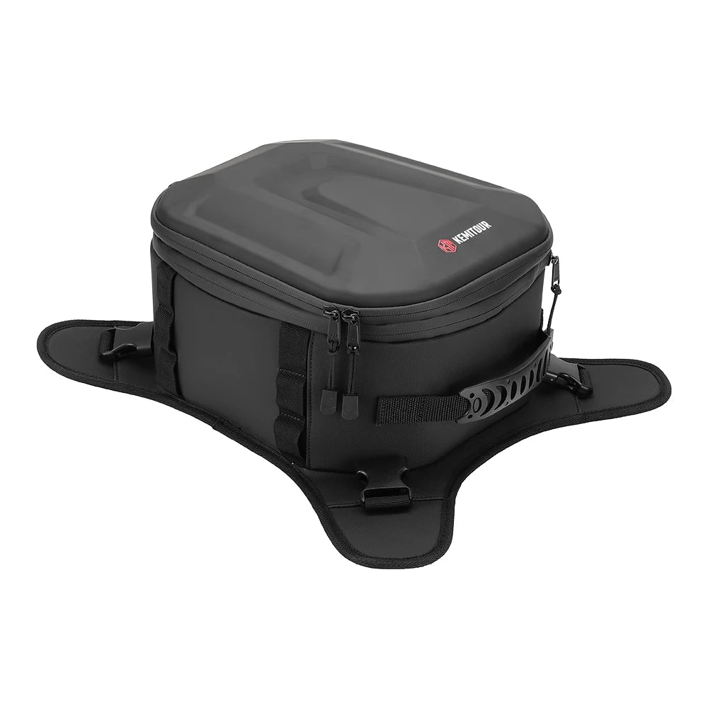 KEMITOUR Expandable Waterproof Motorcycle Tank Bag 13–16L EVA Motorcycle Tank Bag Nixie Black