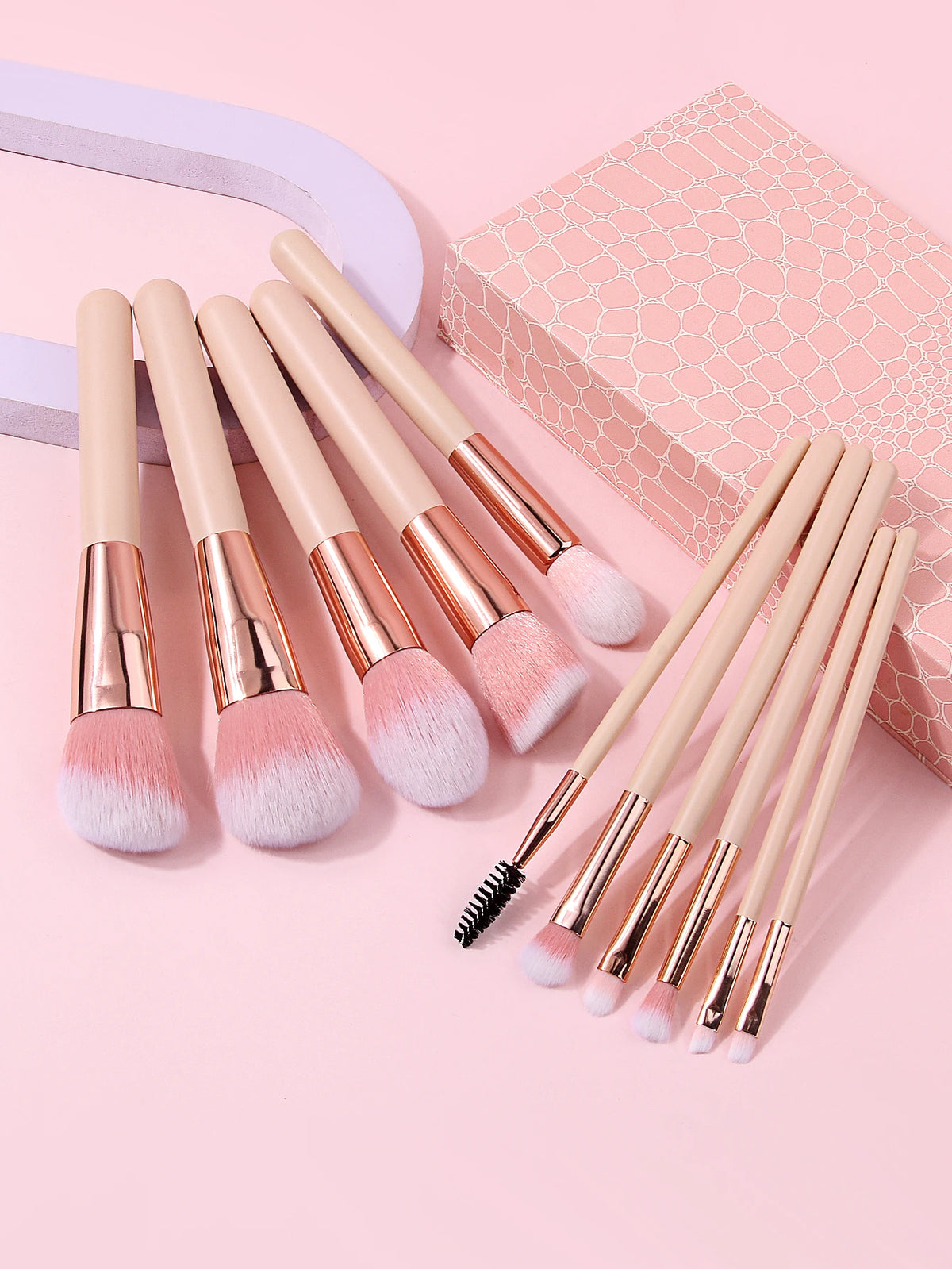 12-Piece Makeup Brush Set with Gift Box | Beginner & Travel Makeup Brush Set Nixie