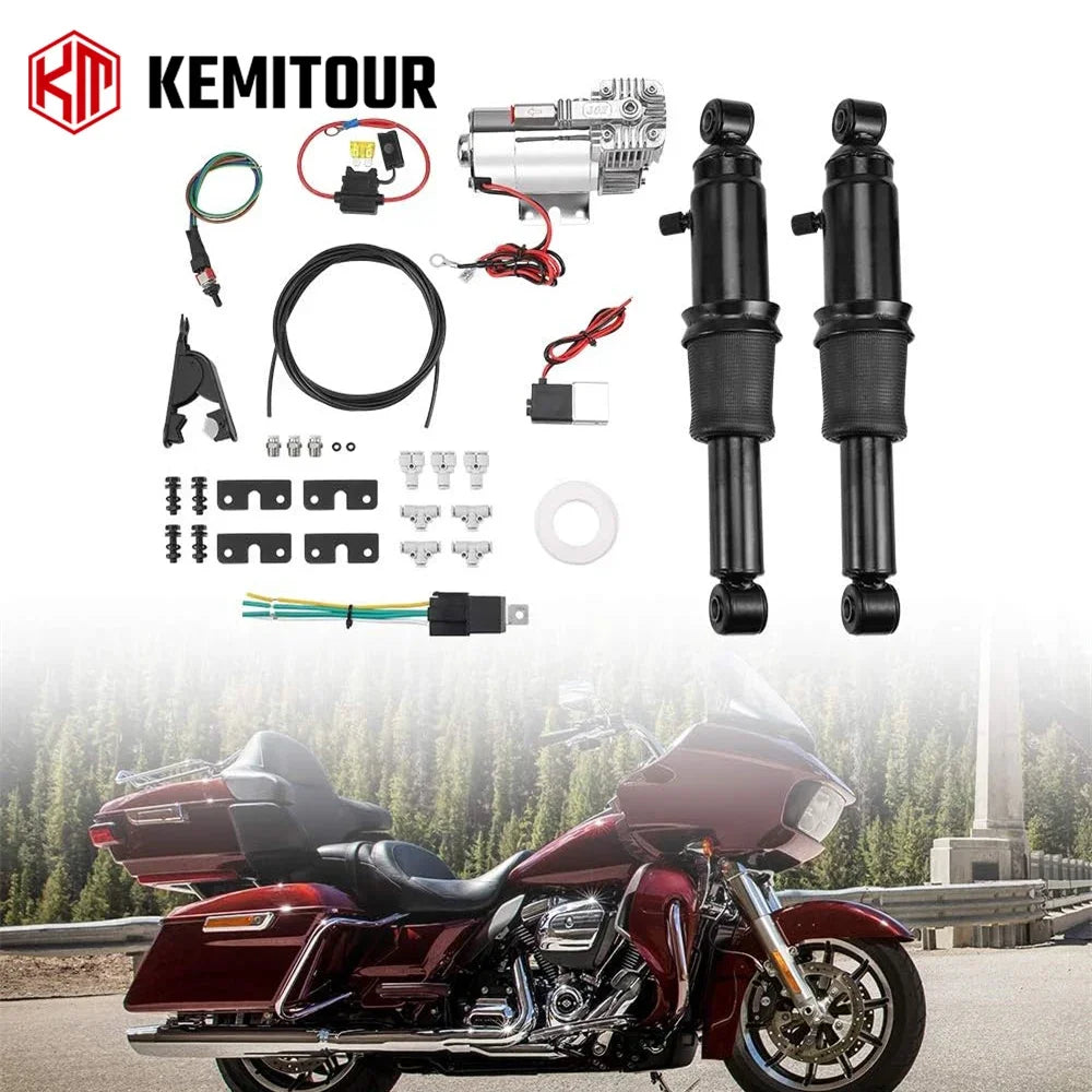 Rear Air Ride Suspension Kit – Harley Touring 1994-2025 Air Ride Suspension Kit Nixie
