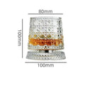360° Rotating Whisky Tumbler Glass | Crystal Cocktail Drinkware Rotating Whisky Glass Nixie A1