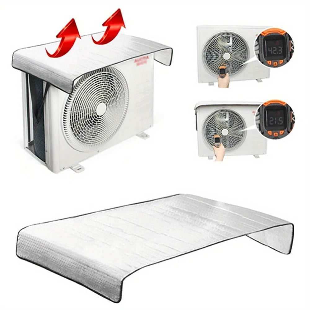 2PCS Outdoor Air Conditioner Cover – Waterproof UV Dust Protection
