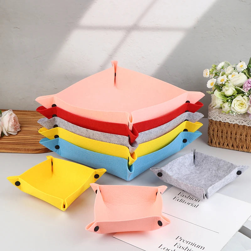 Felt Storage Tray Desktop Organizer – Office & Kids Essentials Felt Desktop Organizer Nixie