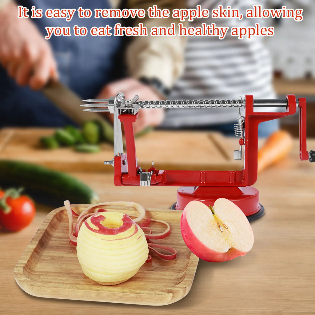 3-in-1 Hand Crank Apple Peeler Corer Slicer – Stainless Steel Fruit Peeler Corer Nixie