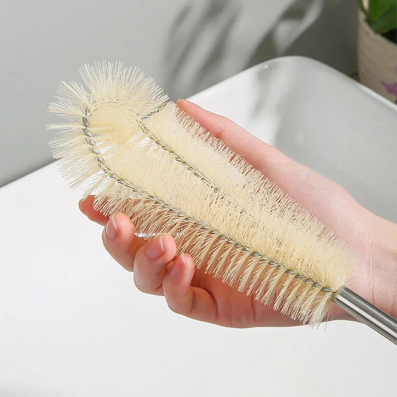 Long Handle Cup Brush – Nylon Bottle & Glass Scrubber