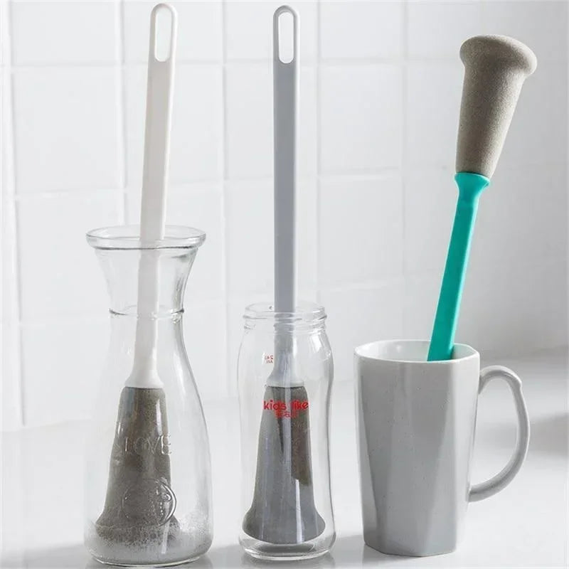 Long Handle Sponge Bottle Brush – Thermos & Cup Cleaner Bottle Cleaning Brush Nixie