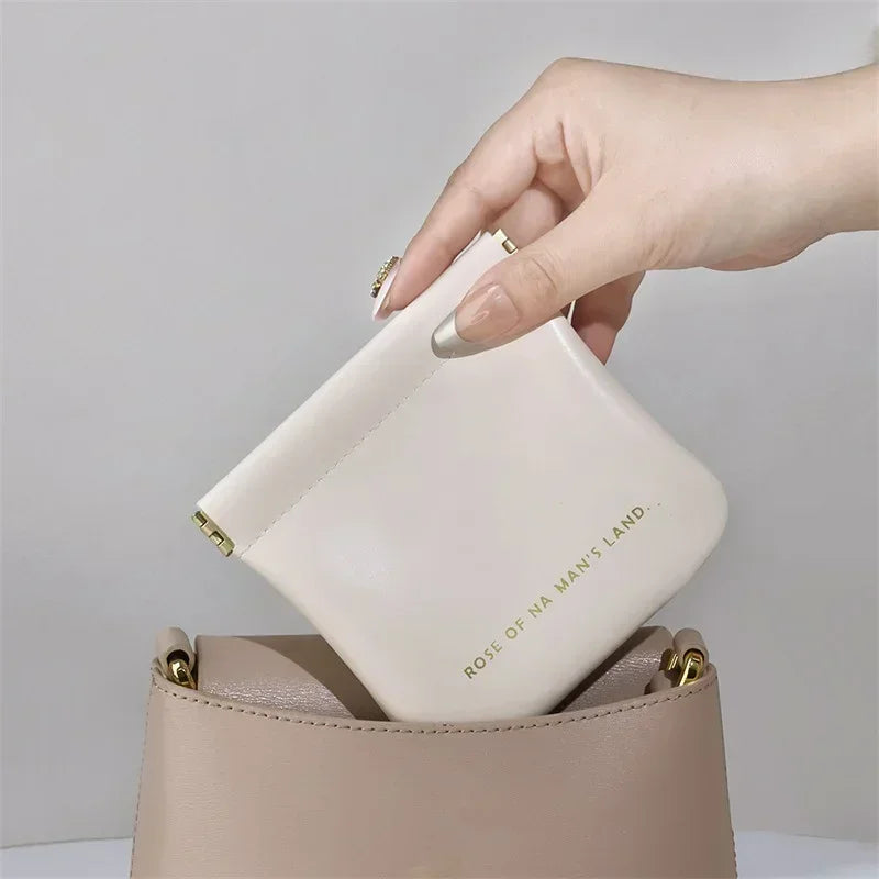 Auto-Close PU Cable & Earphone Storage Bag Organizer Cable Storage Bag Nixie