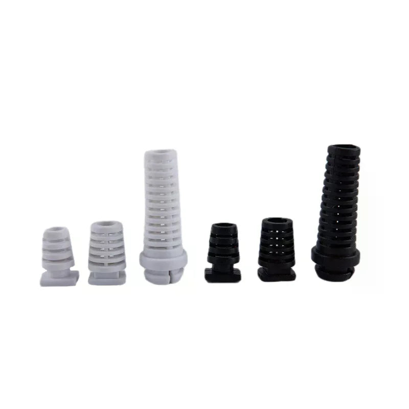 10pcs Rubber Strain Relief Cord Boot Protector 4.6–6mm