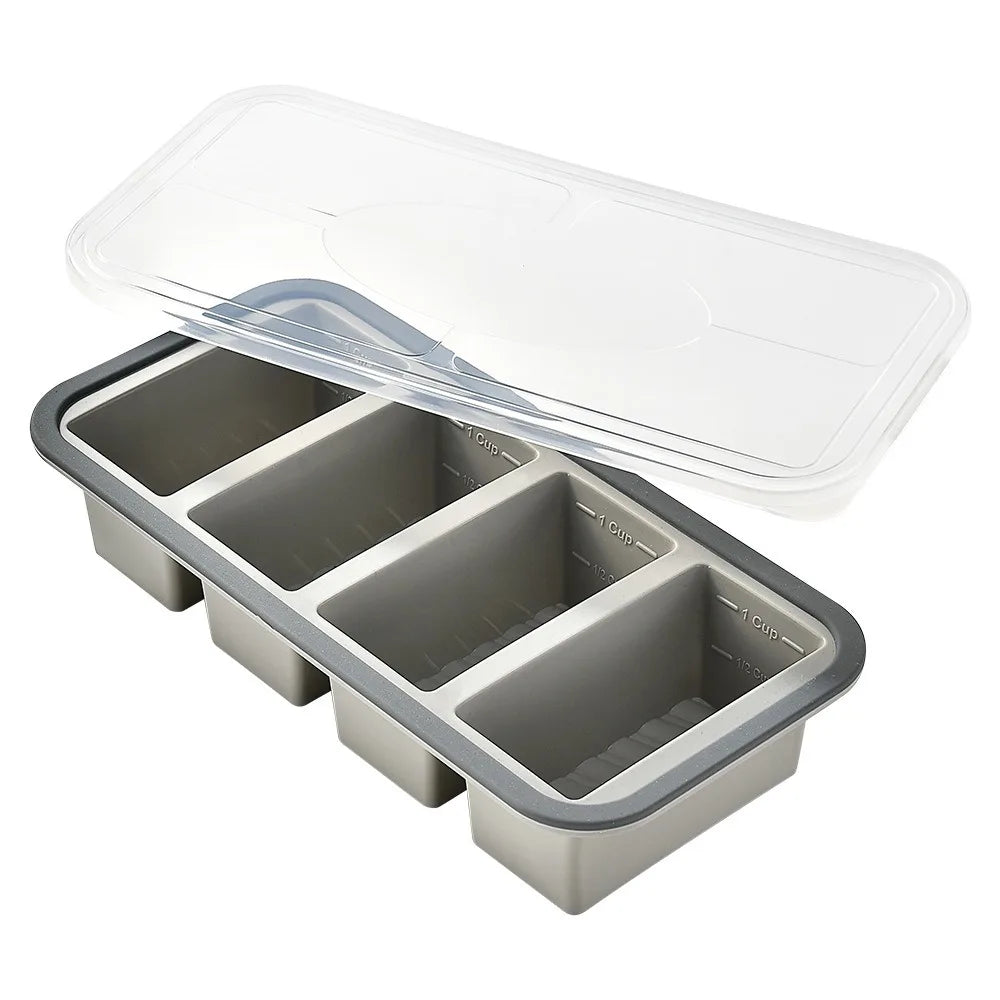 Compartment Lunch Box 2/3/4 Grid Microwave Safe Silicone