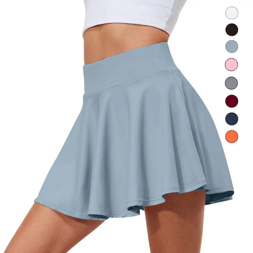 Women's Pleated Tennis Skirt with Built-In Shorts | High Waist Athletic Tennis Skirt Nixie