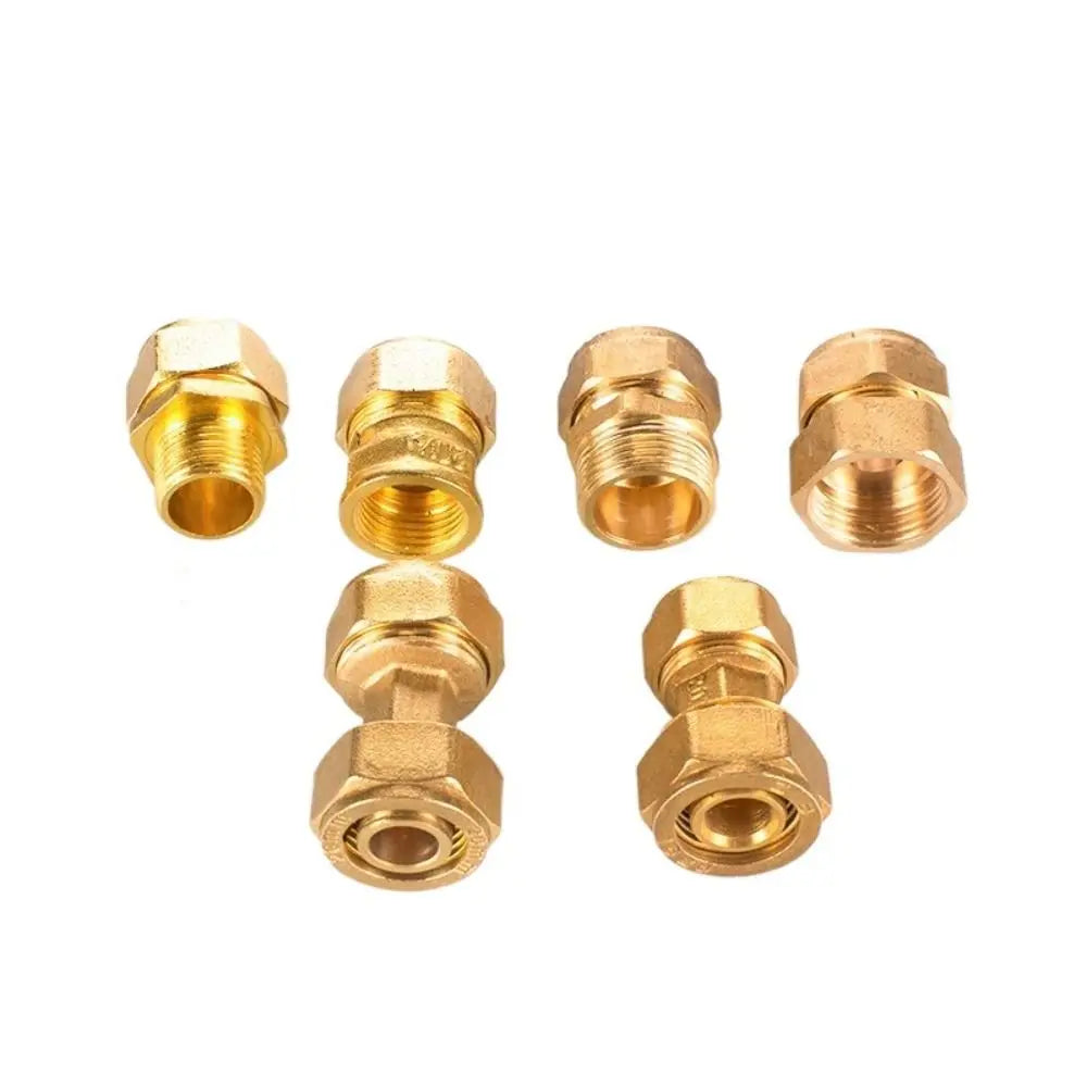 Brass Pipe Fitting Male/Female Thread Solar Water Heater 2/3 Way Brass Pipe Fitting Nixie