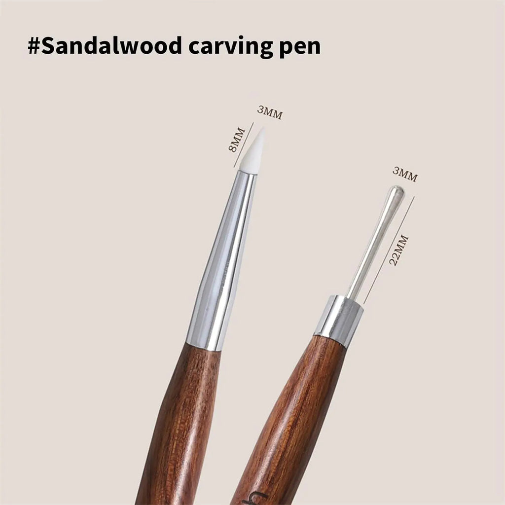 Dual-Ended Nail Art Pen – Silicone Tip & Gel Polish Detail Brush
