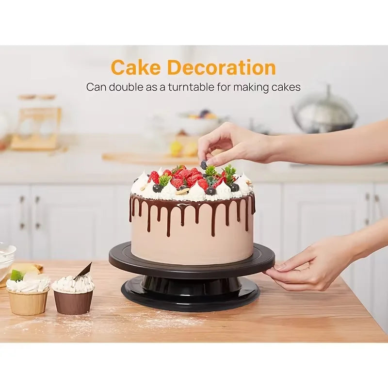 11-Inch 360° Rotating Cake Decorating Turntable Stand