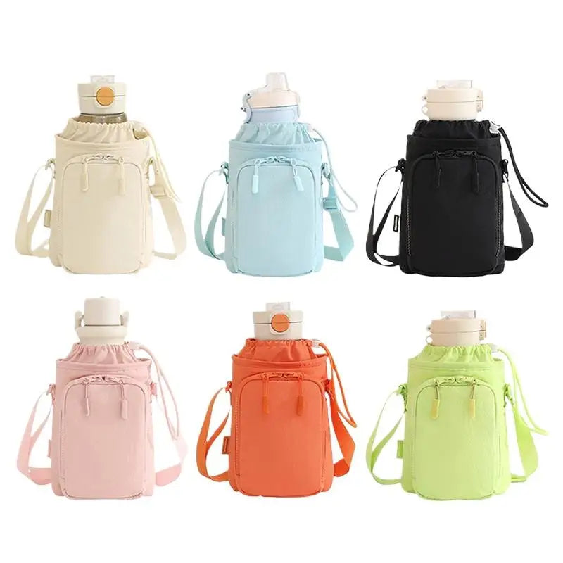 Portable Water Bottle Sling Bag – Adjustable Strap & Phone Pocket Water Bottle Sling Bag Nixie