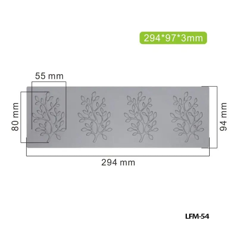 Leaf & Lace Silicone Fondant Molds for Cake Decorating Silicone Cake Mold Nixie LFM54