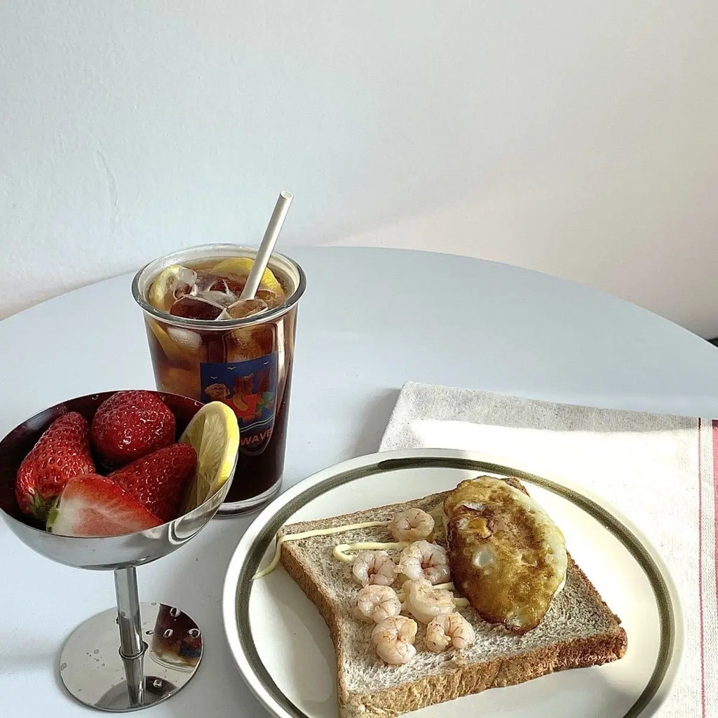Stainless Steel Retro Goblet Ice Cream Dessert Bowl & Fruit Cup Dessert Serving Goblet Nixie