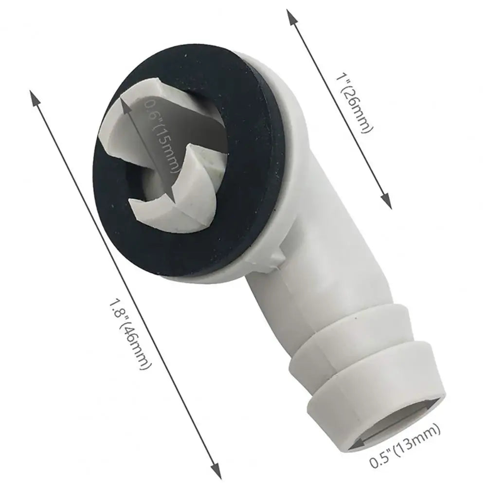 1.8 Inch AC Drain Hose Connector with Rubber Seal Ring AC Drain Connector Nixie