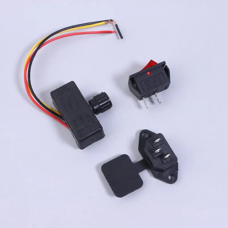3-Piece 12V Electric Sprayer Accessories – Switch & Charger Set