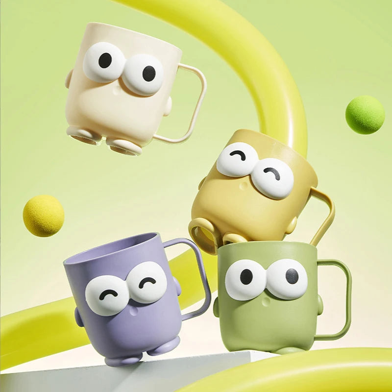 Cute Cartoon Toothbrush Holder & Mouthwash Cup – PP Plastic Toothbrush Holder Cup Nixie