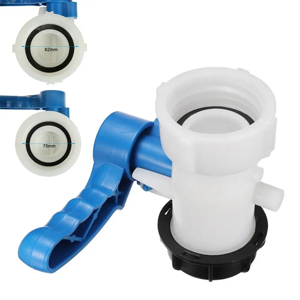 DN40 DN50 IBC Tank Butterfly Valve 62/75mm Drain Adapter IBC Tank Valve Nixie