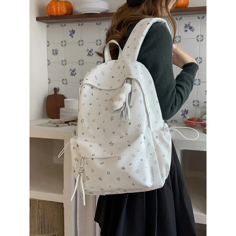 Korean Star Print Large Capacity Women's Backpack | Nixie Women's Backpack Nixie