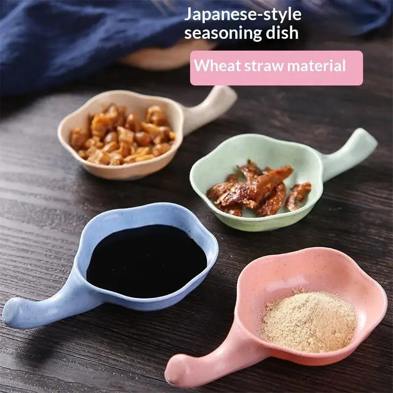 Wheat Straw Seasoning Dish | Japanese Dipping Bowl BPA-Free