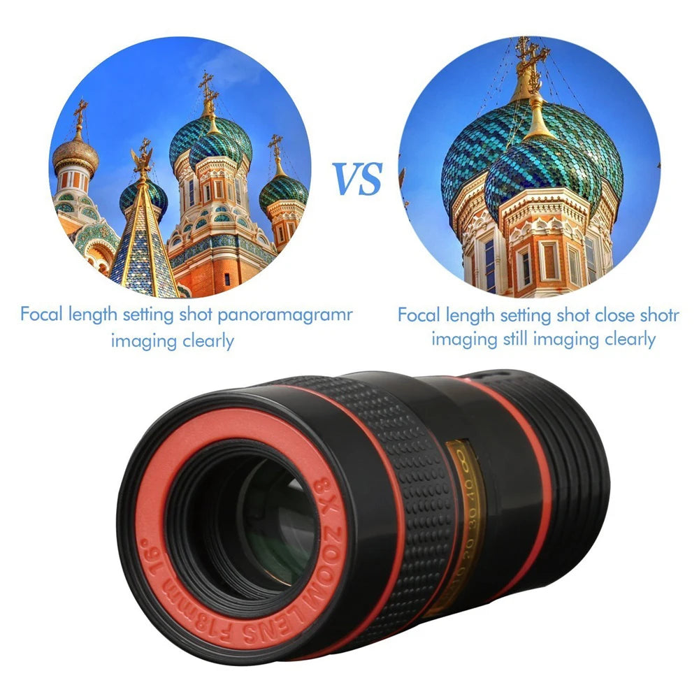 8x HD Monocular Telephoto Lens for Smartphone – Camping & Hiking Smartphone Telephoto Lens Nixie