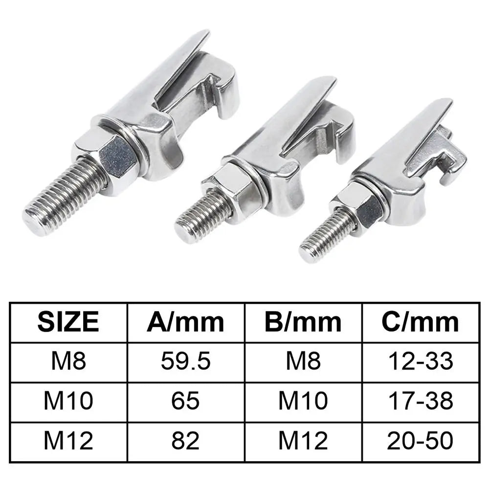 M8 M10 M12 ISO Double Claw Clamp 304 Stainless Vacuum Flange Vacuum Flange Clamp Nixie