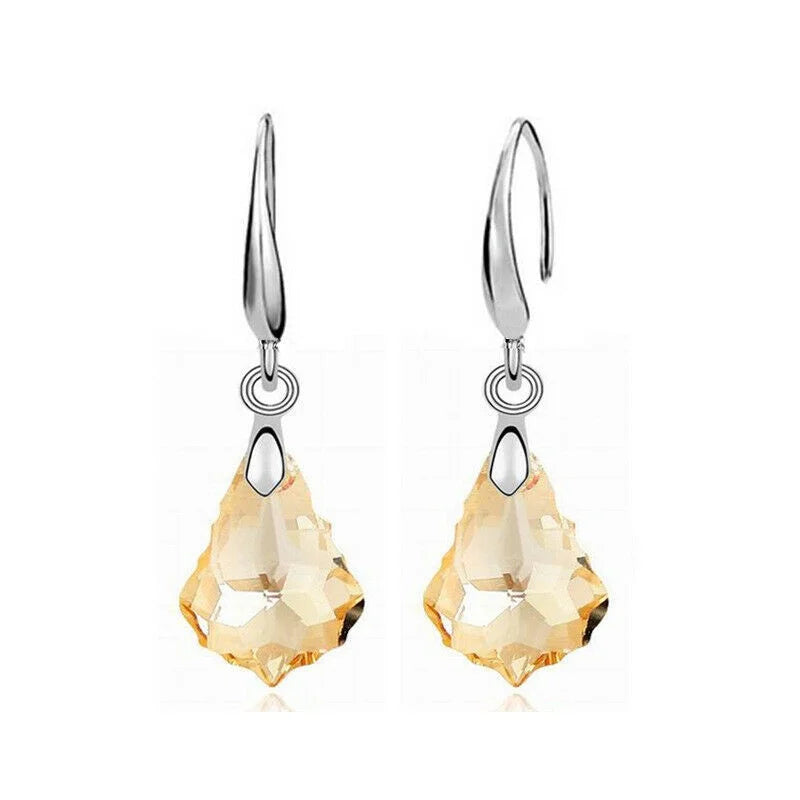 Navy Blue Teardrop Crystal Stud Earrings – Zinc Alloy Crystal Stud Earrings Nixie