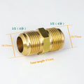 Brass Male-to-Male Pipe Fitting | 45° Flare Gas Adapter 1/4"–3/4" Brass Pipe Fitting Nixie 1-2- to 1-2-