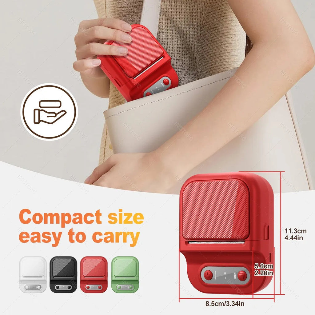 INSTOFC P21 Portable Bluetooth Thermal Label Maker – Inkless