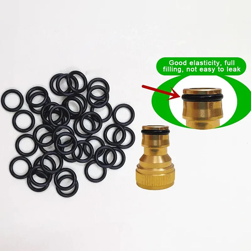50pcs Garden Pipe O-Ring Sealing Rings – Waterproof Hose Joints Garden Pipe Seals Nixie