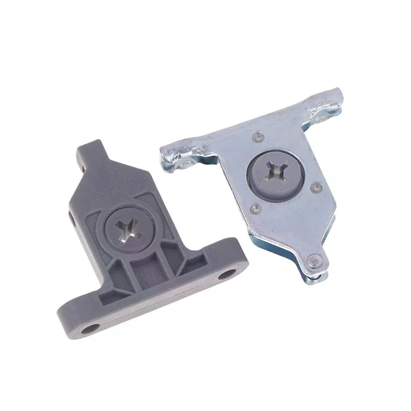 2Pcs Drawer Front Panel Fixing Bracket Clip Connector – Nylon/Metal