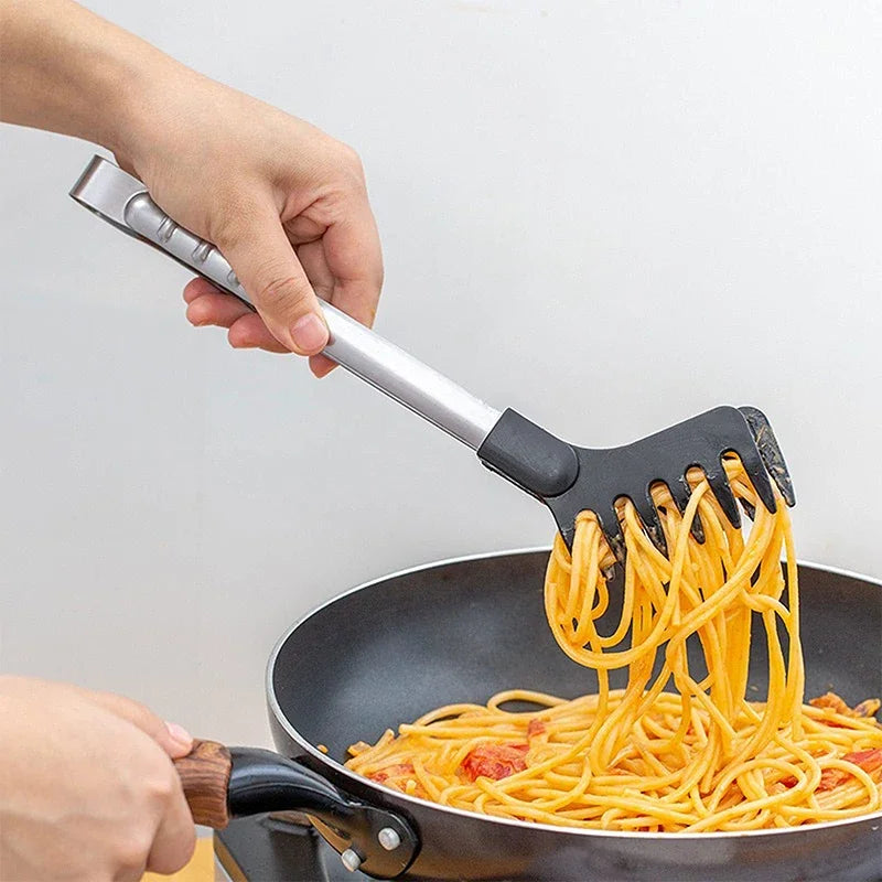 Stainless Steel Food Tongs with Non-Slip Silicone Handle Kitchen Food Tongs Nixie