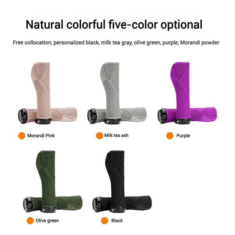 ENLEE Ergonomic MTB Bike Handlebar Grips – Anti-Slip, Shockproof Bike Handlebar Grips Nixie