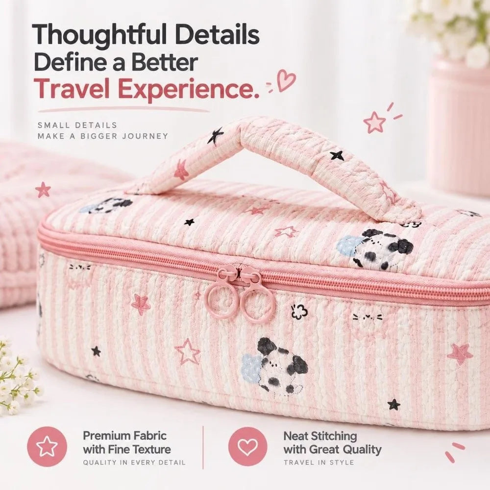 Padded Hair Dryer Storage Bag – Cute Cartoon Travel Carry Bag Hair Tool Storage Bag Nixie