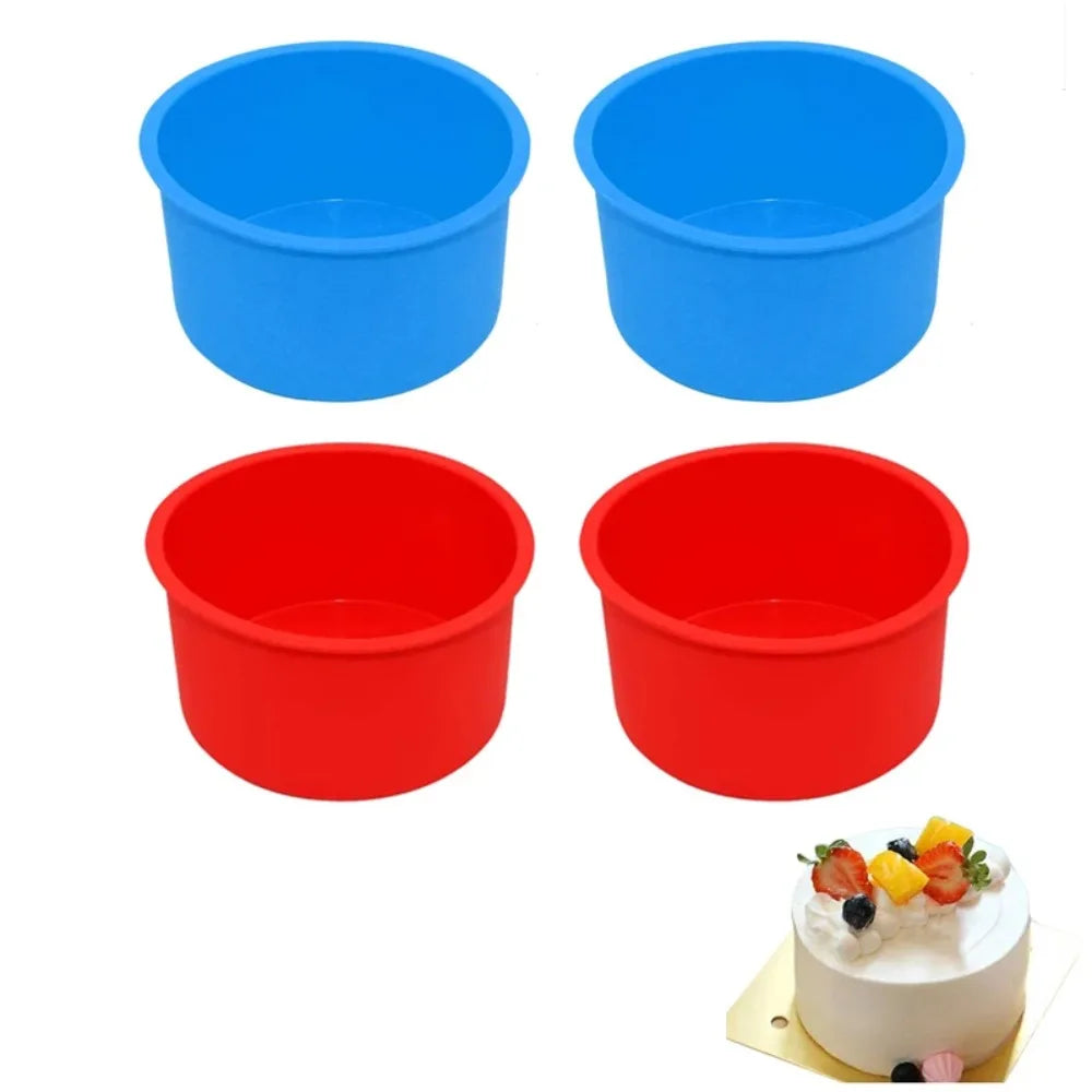 3-Piece Silicone Mini Cake Pans – Cheesecake & Angel Food Molds Silicone Cake Molds Nixie