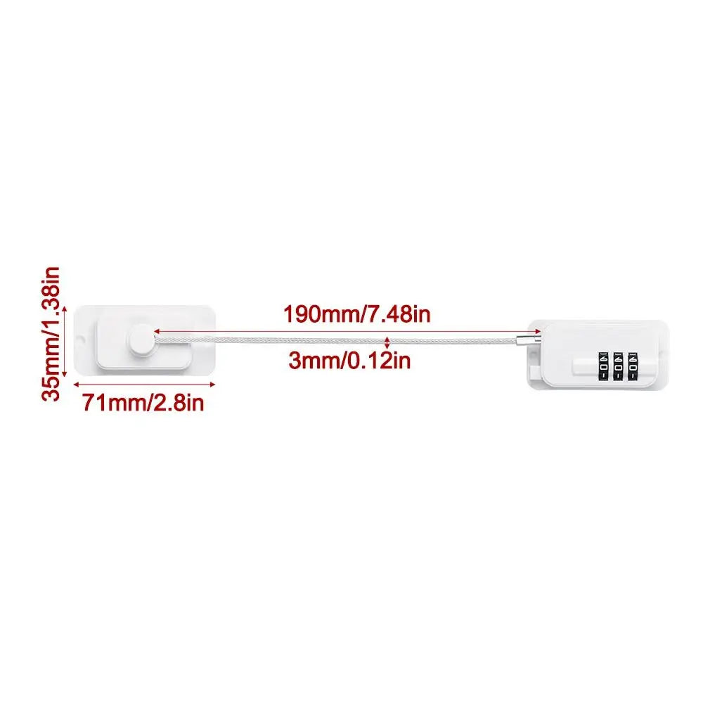 No-Drill Child Safety Window Lock – Adjustable Password Lock