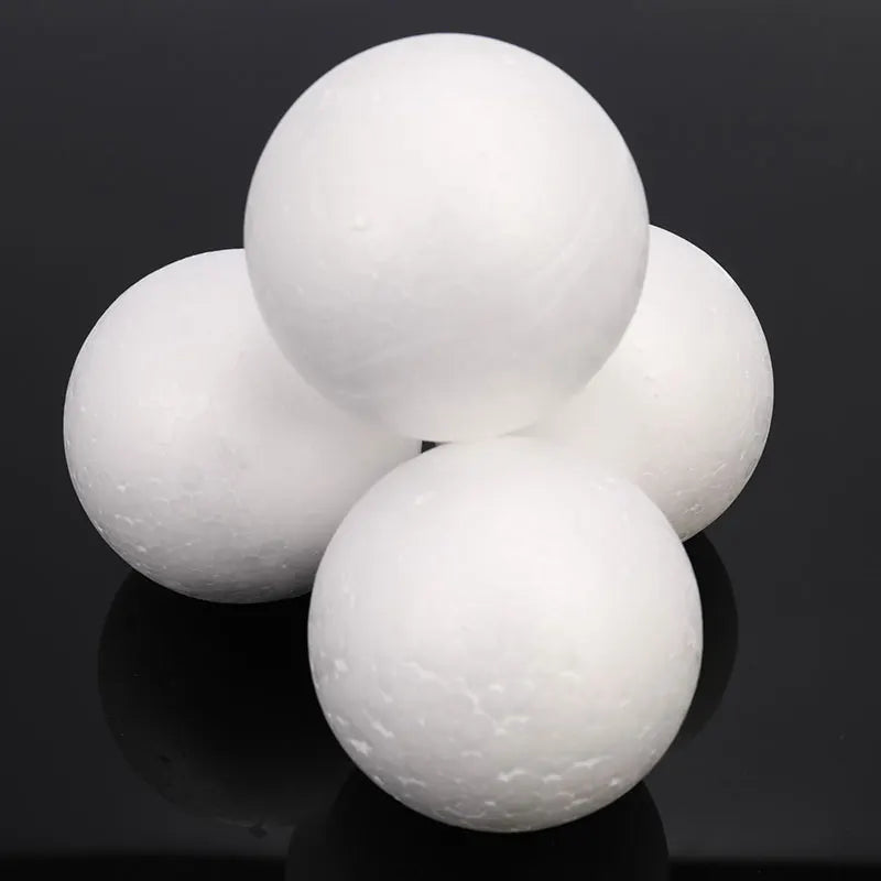 10Pcs 70mm White Polystyrene Foam Balls – DIY Craft & Decor Craft Foam Balls Nixie