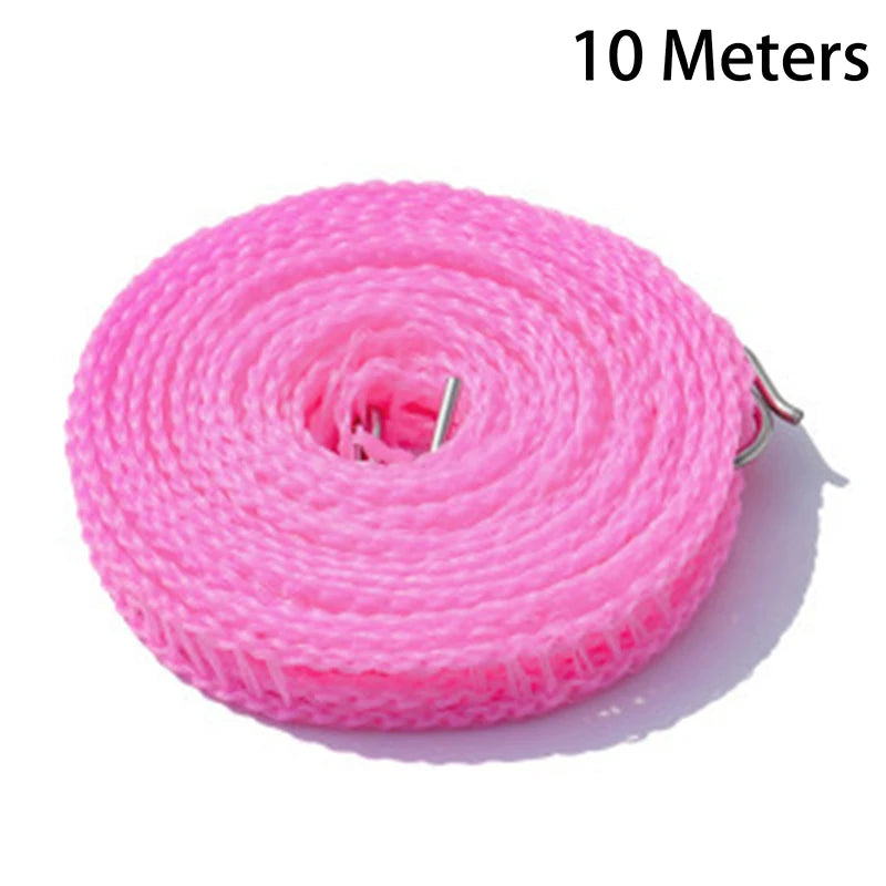 Windproof Fence Clothesline 5M/10M – Indoor & Outdoor Drying